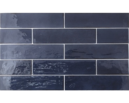 Wandtegel handvorm Manhattan blue note 6x24 cm